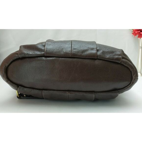 Coach Madison Dark Chocolate Brown Leather 2 Ways Satchel Shoulder Bag - Picture 6 of 12